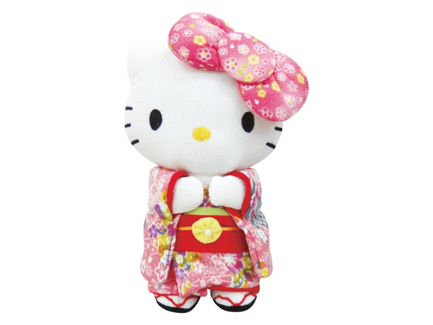 ハローキティ ビッグリボンちりめんぬいぐるみ